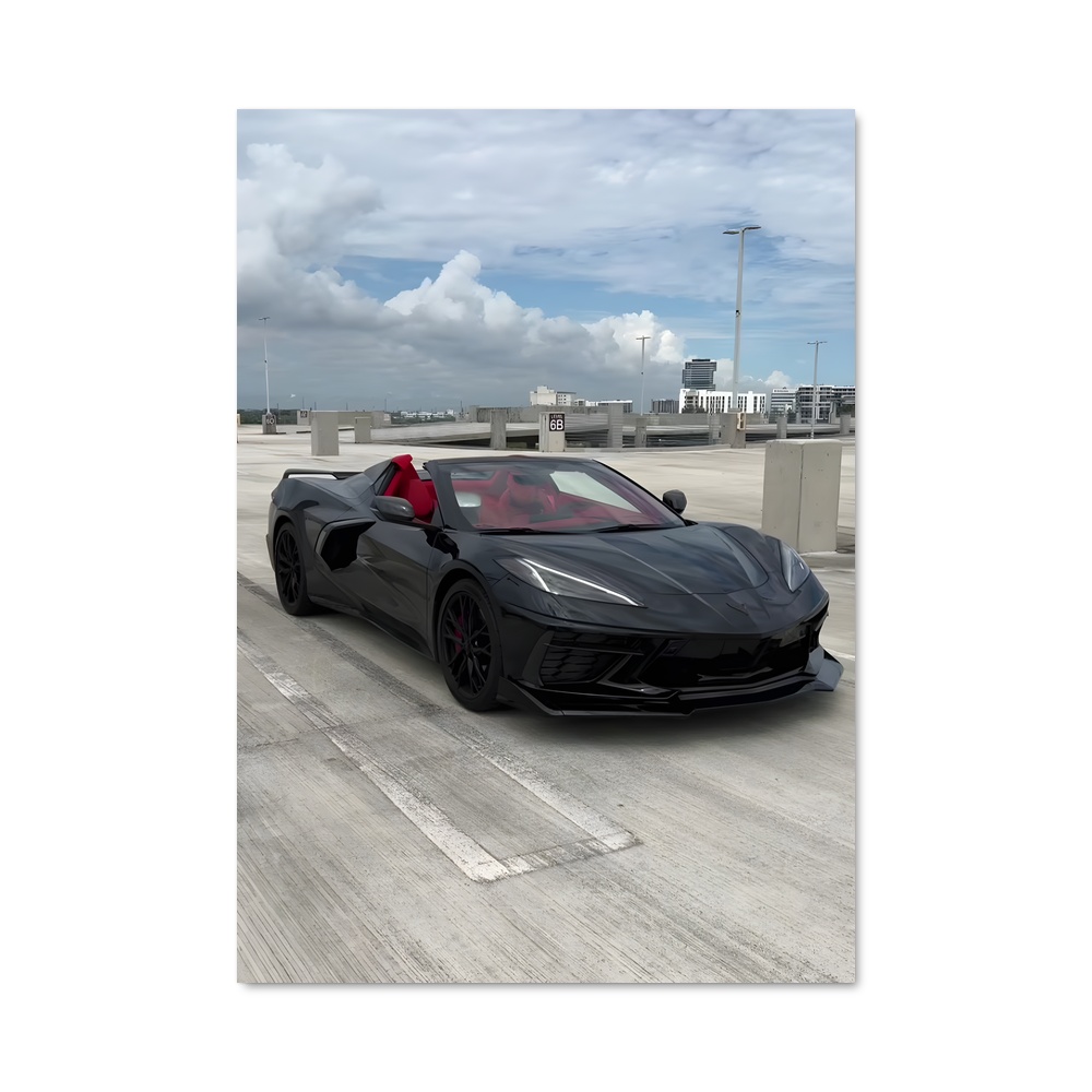 Poster Corvette de stingray – affiche Chevrolet
